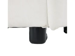 Poltrona*Merax Sofá-cama conversível - 68 x 95 x 76 cm - com encosto e profundidade do assento ajustáveis - tecido - Branco