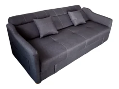 Hot Concept-Usine Sofá-Cama Conversível Cinza Escuro de 3 Lugares com Armazenamento - ADARE Cinza antracite