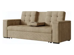 Sofá*Concept-Usine Sofá-Cama Conversível de 3 Lugares Modular em Veludo Cotelê NOHO Bege