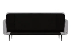 Concept-Usine Sofá-Cama Conversível de 3 Lugares em Tecido Cinza BERNE - Design Elegante, Braços Removíveis, Conforto Máximo^ Sofá