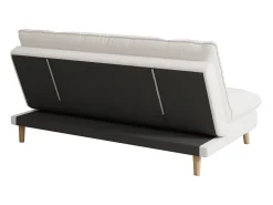 Sofá|Concept-Usine Sofá-Cama Conversível de 3 Lugares em Veludo Cotelê Azul Estilo Escandinavo Bege