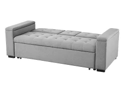 Concept-Usine Sofá-Cama Conversível de 3 Lugares em Tecido Cinza Claro NOHO - Estilo Moderno e Prático^ Sofá