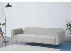 Concept-Usine Sofá-Cama Conversível de 3 Lugares em Tecido Cinza Claro SOHO Moderno e Elegante Cinzento