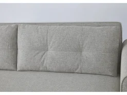 Concept-Usine Sofá-Cama Conversível de 3 Lugares em Tecido Cinza Claro SOHO Moderno e Elegante Cinzento