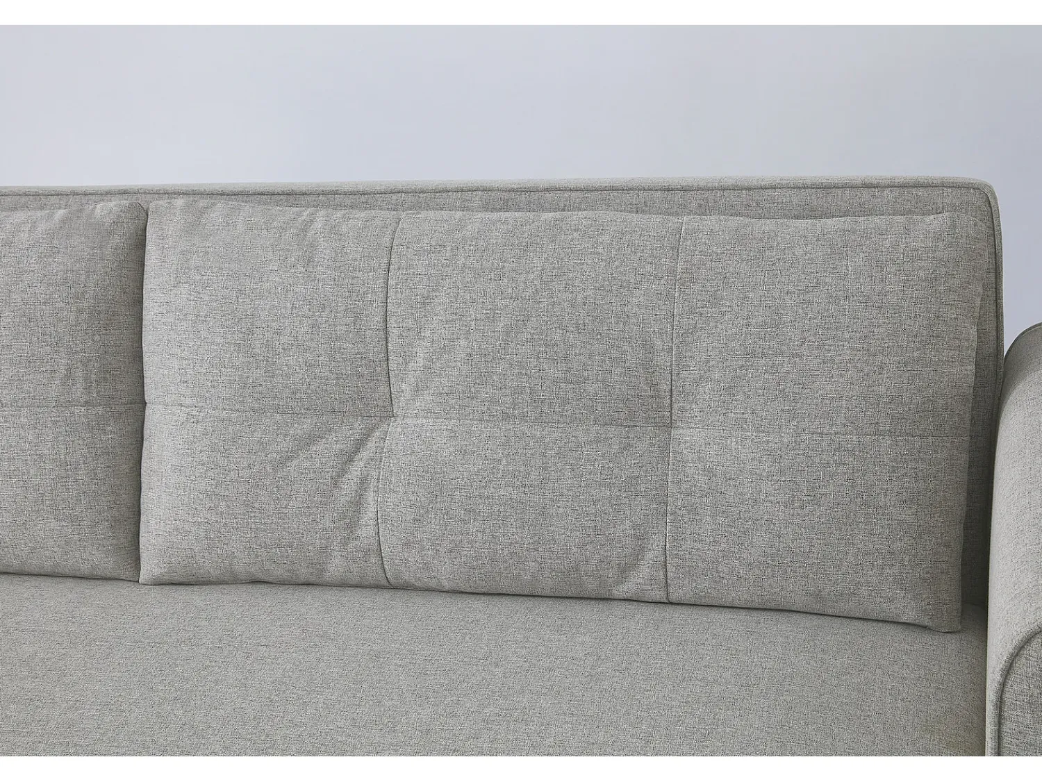 Concept-Usine Sofá-Cama Conversível de 3 Lugares em Tecido Cinza Claro SOHO Moderno e Elegante Cinzento