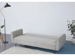 Concept-Usine Sofá-Cama Conversível de 3 Lugares em Tecido Cinza Claro SOHO Moderno e Elegante Cinzento