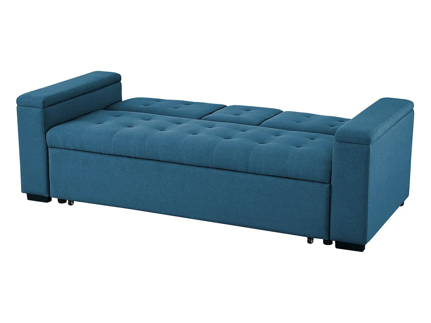 Sofá|Concept-Usine Sofá-Cama Conversível de 3 Lugares em Tecido Petróleo Noho - Moderno e Modular Azul