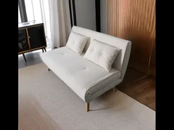 Concept-Usine Sofá-Cama Conversível em Veludo Cotelê 2 Lugares ENNIS^ Sofá