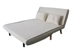 Concept-Usine Sofá-Cama Conversível em Veludo Cotelê 2 Lugares ENNIS^ Sofá