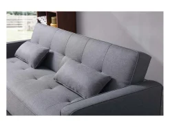 Concept-Usine Sofá-Cama Conversível Escandinavo 3 Lugares Cinza COPENHAGUE Design Único e Conforto XXL^ Sofá