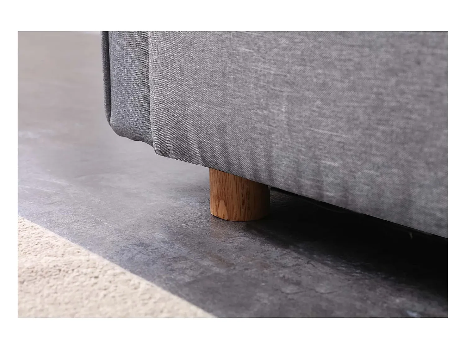 Concept-Usine Sofá-Cama Conversível Escandinavo 3 Lugares Cinza COPENHAGUE Design Único e Conforto XXL^ Sofá