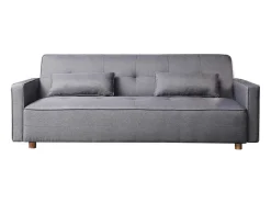 Concept-Usine Sofá-Cama Conversível Escandinavo 3 Lugares Cinza COPENHAGUE Design Único e Conforto XXL^ Sofá