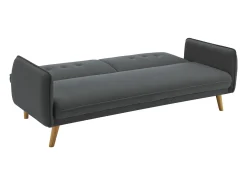 Concept-Usine Sofá-Cama Conversível Escandinavo de 3 Lugares em Tecido Cinza Escuro NORA^ Sofá