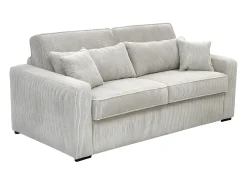 Vente-unique Sofá-cama conversível Express em veludo cotelê , com estrado de ripas de 160 cm e 16 cm de espessura, MONDOVI^ Sofá