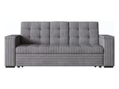 Sofá|Concept-Usine Sofá-Cama Conversível Modular de 3 Lugares em Veludo Cotelê Cinza com Armazenamento NOHO Cinzento
