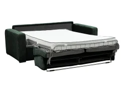 Vente-unique Sofá-cama conversível MONDOVI Express em veludo cotelê com estrado de ripas, 160 cm de largura, 16 cm de espessura.^ Sofá