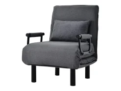 Poltrona* Sofá-cama conversível, poltrona ajustável com 6 posições, sofá. Cinzento