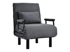 Poltrona* Sofá-cama conversível, poltrona ajustável com 6 posições, sofá. Cinzento