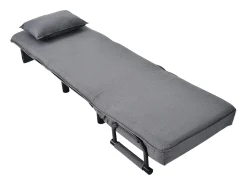 Poltrona* Sofá-cama conversível, poltrona ajustável com 6 posições, sofá. Cinzento