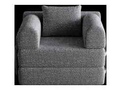 Hauss Spole Sofá-cama convertível - Um lugar - Tecido chenille^ Poltrona