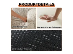 Best Hauss Spole Sofá-cama convertível - Um lugar - Tecido chenille Caqui