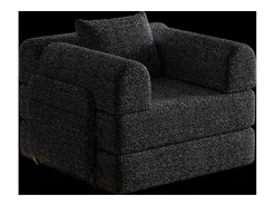 Hauss Spole Sofá-cama convertível - Um lugar - Tecido chenille^ Poltrona