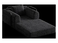 Hauss Spole Sofá-cama convertível - Um lugar - Tecido chenille^ Poltrona