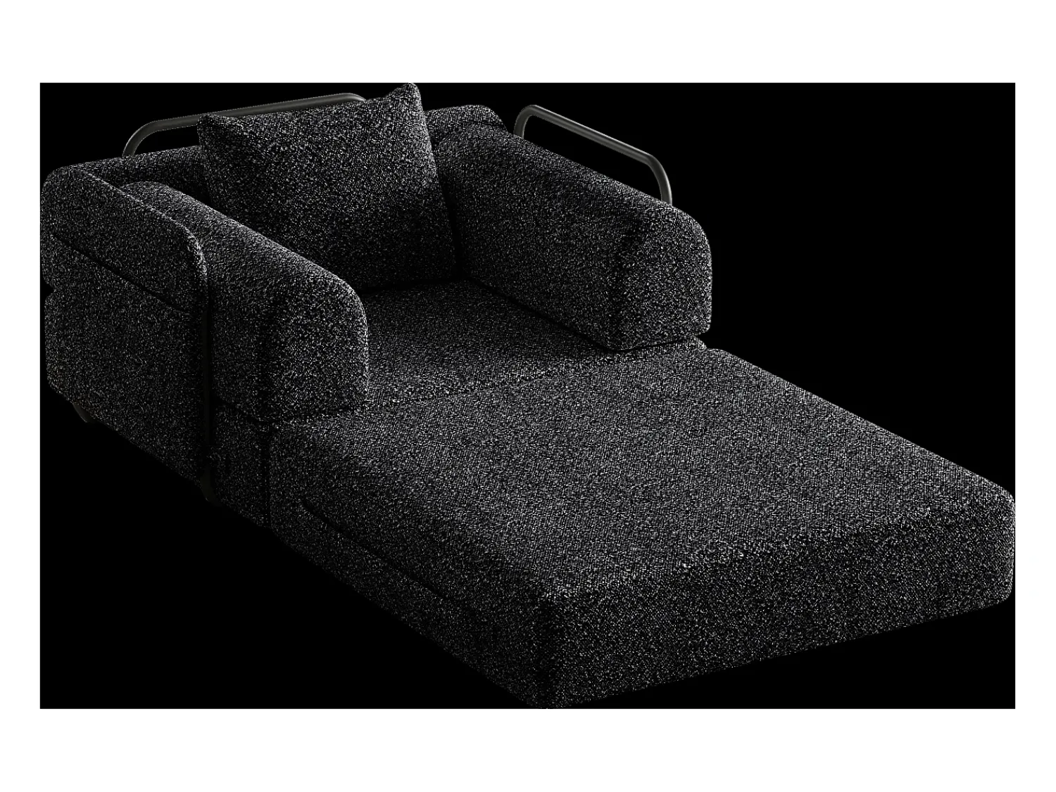 Hauss Spole Sofá-cama convertível - Um lugar - Tecido chenille^ Poltrona