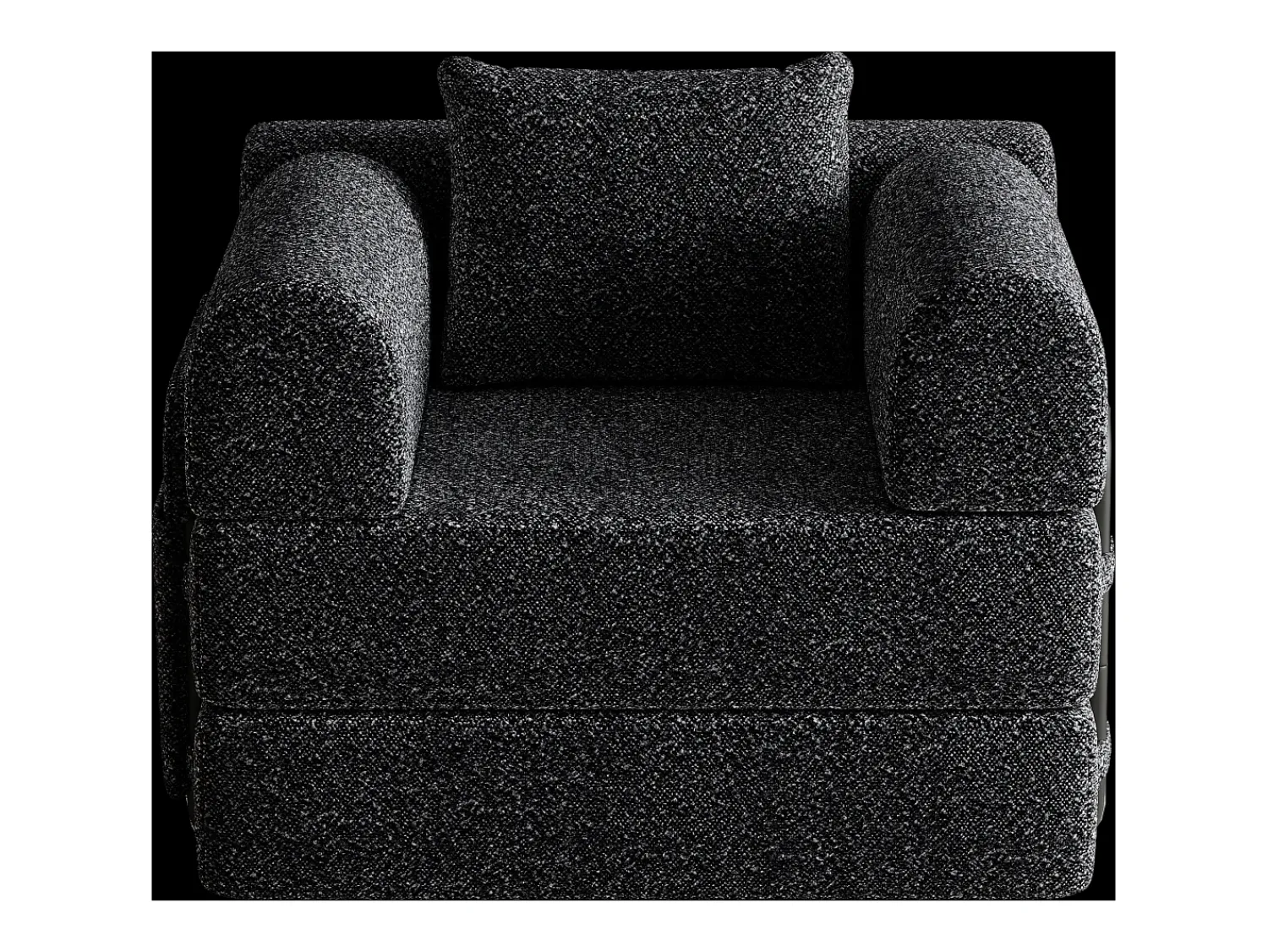 Hauss Spole Sofá-cama convertível - Um lugar - Tecido chenille^ Poltrona