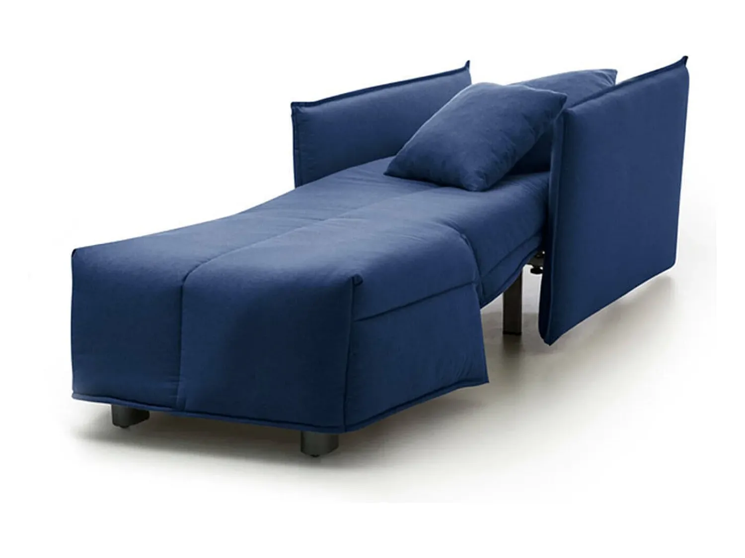Talamo Italia Sofá-cama Dabari, Sofá individual, 100% Fabricado na Itália, Poltrona de ala com abertura para carrinho, em tecido acolchoado, com braço padrão, 110x90h85 cm,^ Poltrona