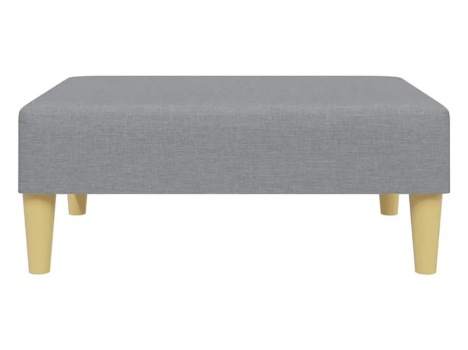 Sofá|vidaxl Sofá-cama de 2 lugares c/ apoio de pés tecido -claro Cinzento