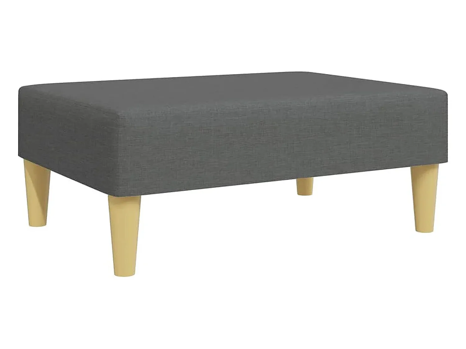 Sofá|vidaxl Sofá-cama de 2 lugares c/ apoio de pés tecido -escuro Cinzento