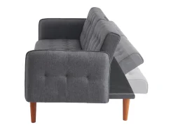 Sale Concept-Usine Sofá-cama de 3 lugares cinza com mesa central rebatível INVERNESS Cinzento