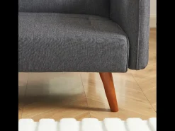 Sale Concept-Usine Sofá-cama de 3 lugares cinza com mesa central rebatível INVERNESS Cinzento