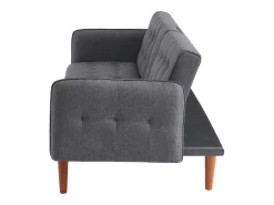 Sale Concept-Usine Sofá-cama de 3 lugares cinza com mesa central rebatível INVERNESS Cinzento