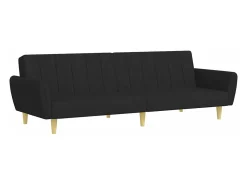 vidaxl Sofá-cama de 2 lugares com apoio de pés tecido^ Sofá