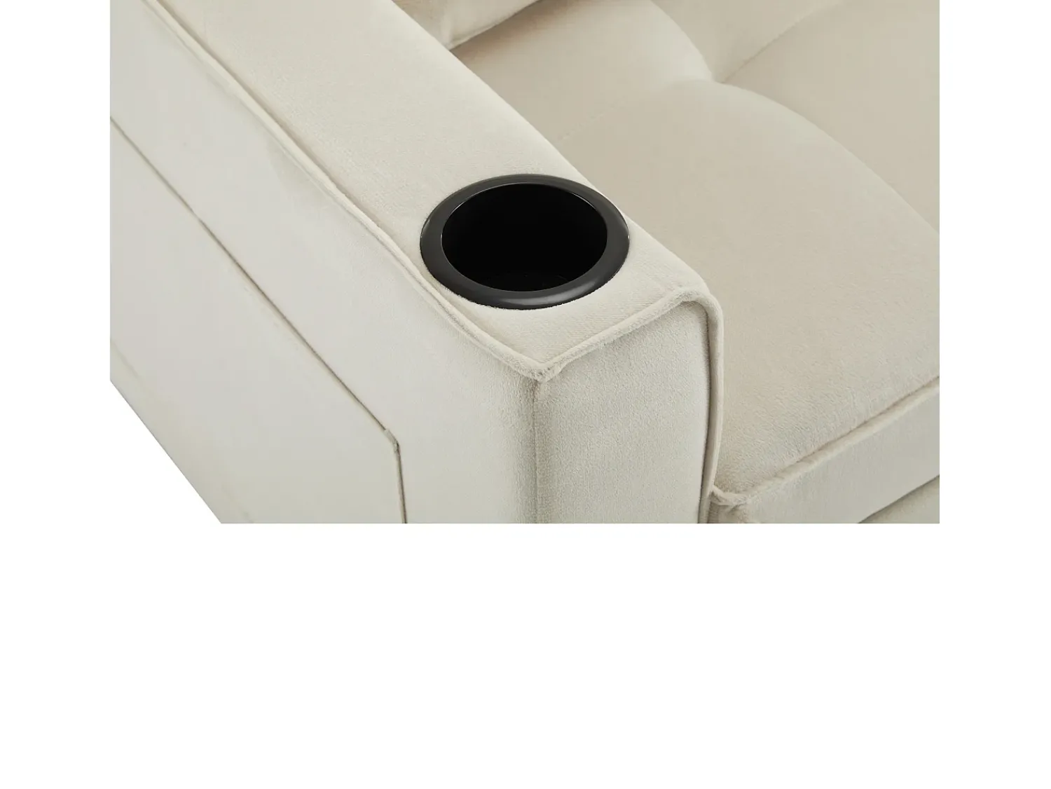 Hauss Spole Sofá-cama de 2 lugares com função de cama - Tecido de veludo -^ Sofá