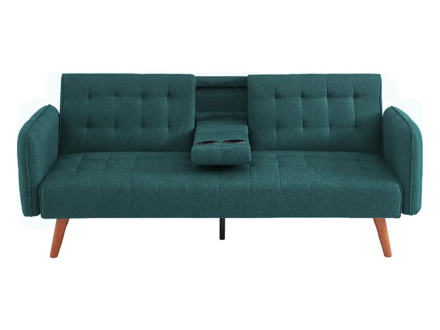 Sofá|Concept-Usine Sofá-cama de 3 lugares conversível com mesa central rebatível INVERNESS Verde