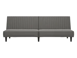 Sofá| Sofá-cama de 2 lugares couro artificial PT522194 Cinzento