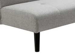 Sofá|Vente-unique Sofá-cama de 3 lugares em tecido cinza claro com mesa CLOSIPA Cinzento claro