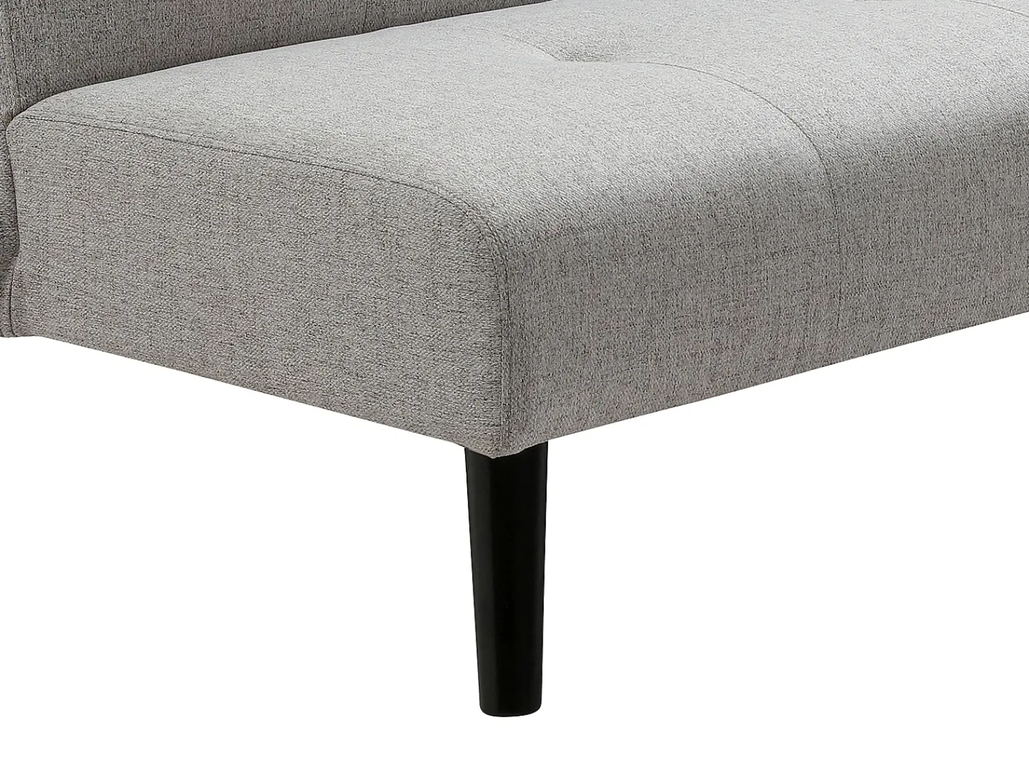 Sofá|Vente-unique Sofá-cama de 3 lugares em tecido cinza claro com mesa CLOSIPA Cinzento claro
