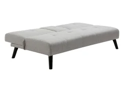 Sofá|Vente-unique Sofá-cama de 3 lugares em tecido cinza claro com mesa CLOSIPA Cinzento claro
