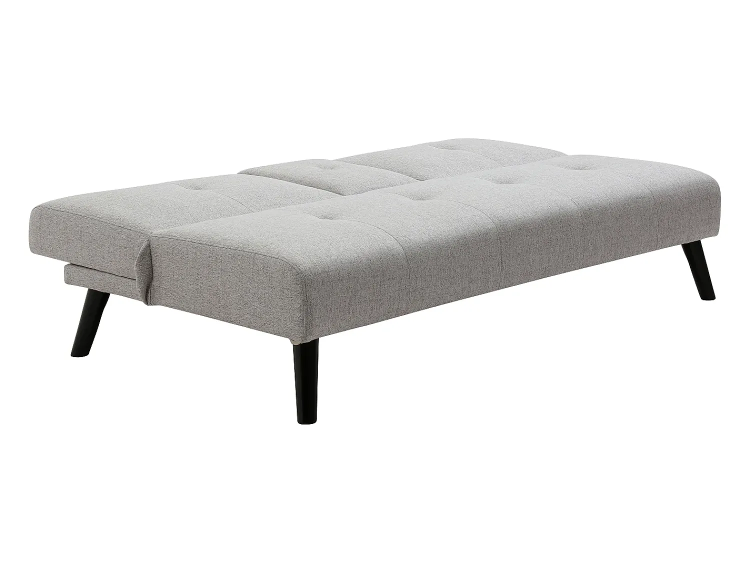 Sofá|Vente-unique Sofá-cama de 3 lugares em tecido cinza claro com mesa CLOSIPA Cinzento claro