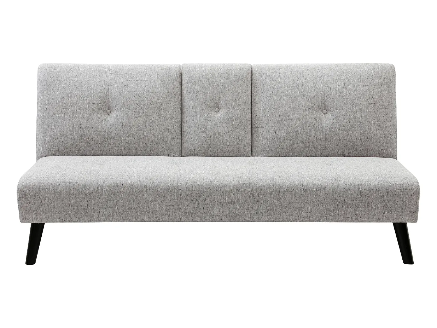 Sofá|Vente-unique Sofá-cama de 3 lugares em tecido cinza claro com mesa CLOSIPA Cinzento claro