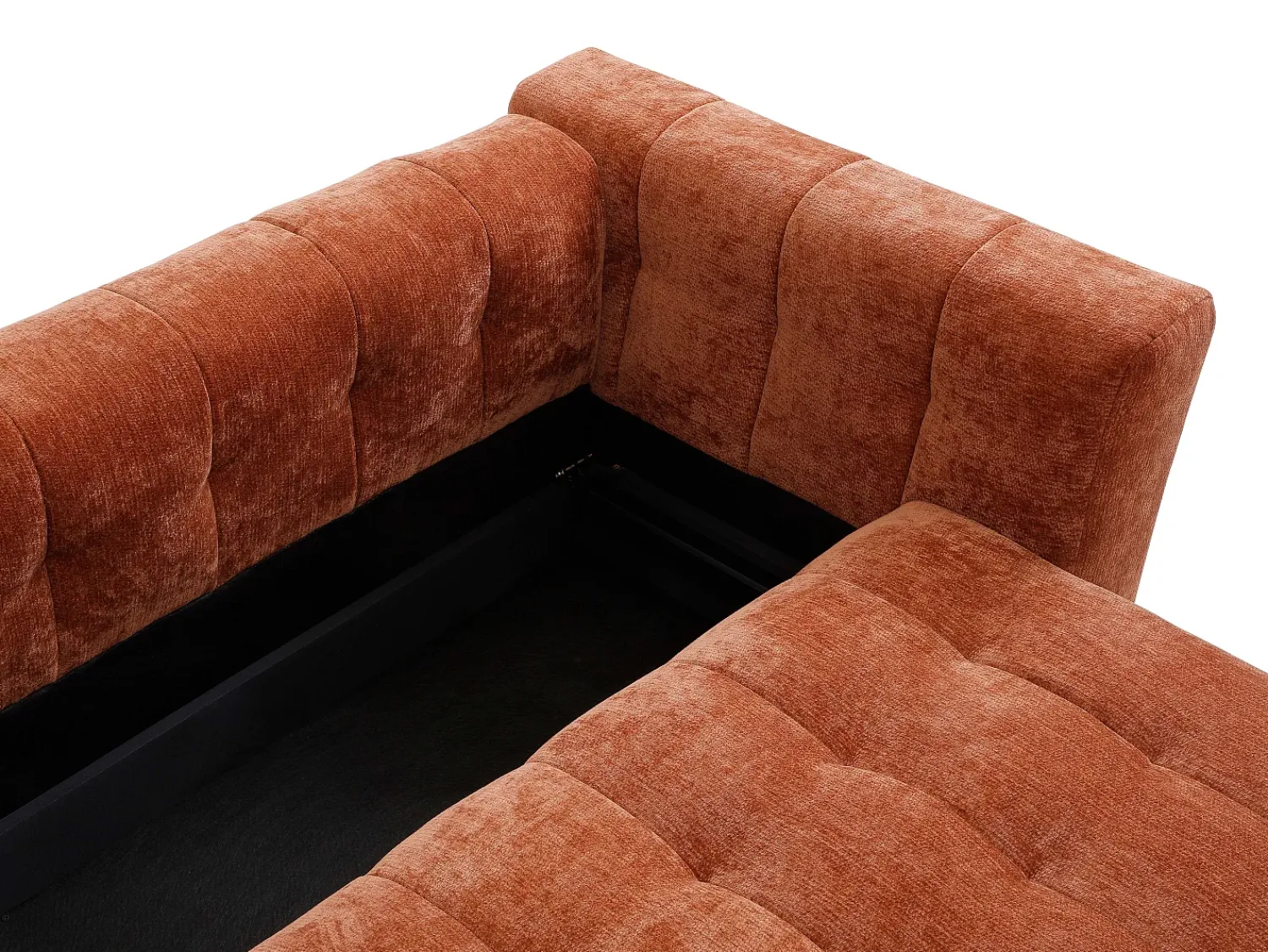 Vente-unique Sofá-cama de 3 lugares em tecido texturizado PANILO^ Sofá