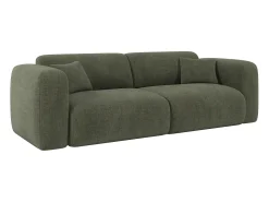 Sofá*Maison Céphy Sofá-cama de 4 lugares em tecido mesclado POGNI da Verde