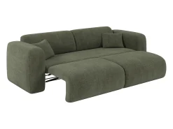 Sofá*Maison Céphy Sofá-cama de 4 lugares em tecido mesclado POGNI da Verde