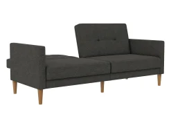Loft24 Sofá-cama de 3 lugares Lilly cinzento claro^ Sofá
