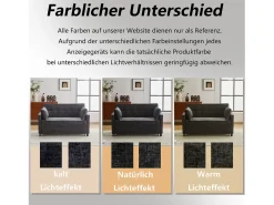 Sofá|Merax Sofá-cama de 2 lugares, sofá-cama dobrável em tecido chenille - 142 x 79/174 x 85 cm - com função sleep e encosto ajustável - Preto