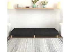 Online Sofá-cama de 2 lugares tecido PT478708 Preto